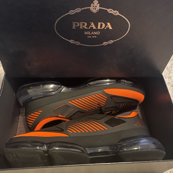 Prada Cloudbust Sneakers
Sz. 10 Black/Orange - Picture 3 of 3